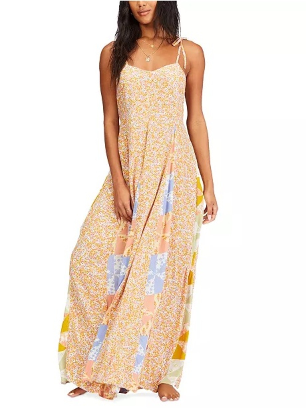 Billabong • Vintage Gal Patchwork FloralMaxi Dress - Picture 2 of 16